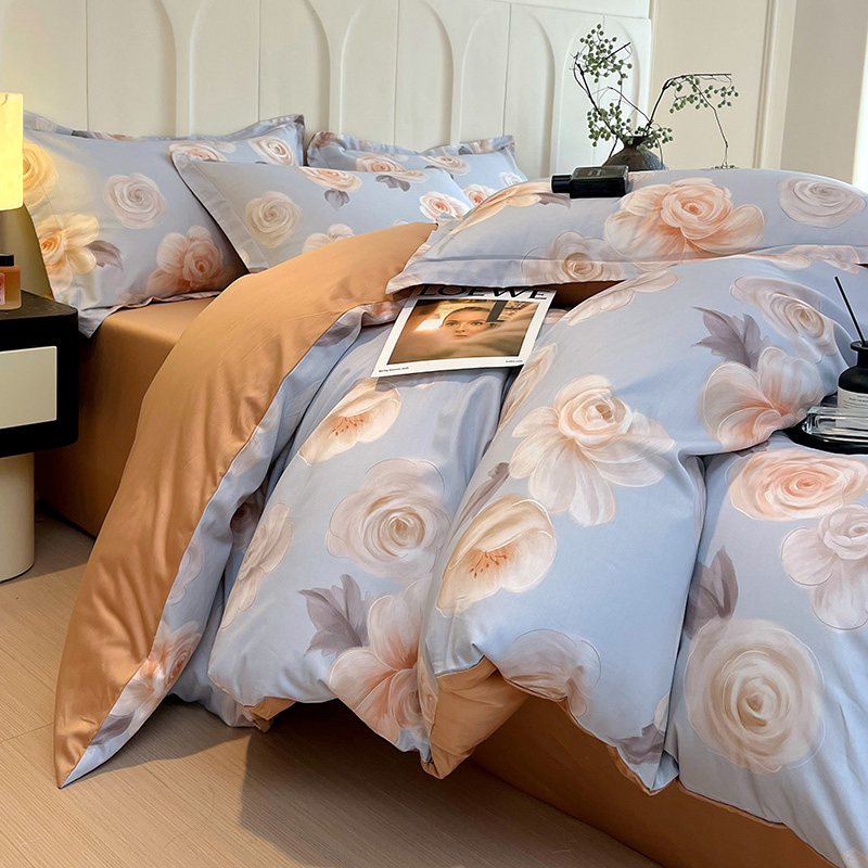 300tc Cotton Duvet Cover Bedding Set Luxury Egyptian Cotton Bedding Sets Cotton Sheet Sets Bedding Wholesale