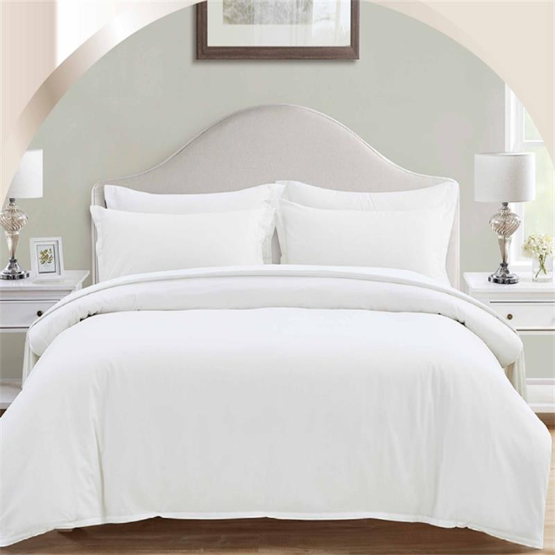 Luxury 300 Thread Count Sateen, 100% Cotton Deep Pocket Queen Sheets with All Around Elastic, Hotel Quality Bedding Set - White