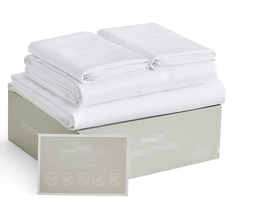 Hotel Textile Luxury Soft Plain Dyed Bedding Sheet