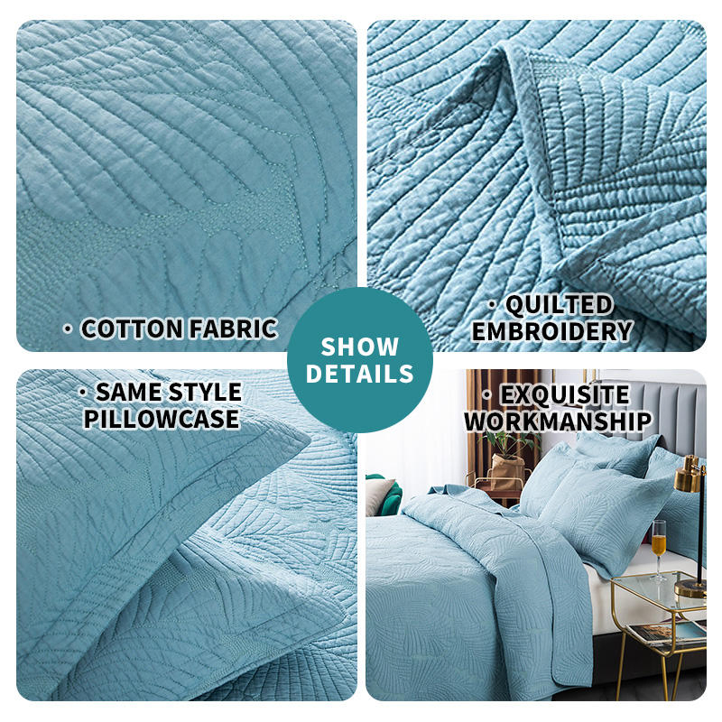 Pure Cotton Soft Breathable Thin Bedspread Summer Cool Quilt Air Conditioning Comforter