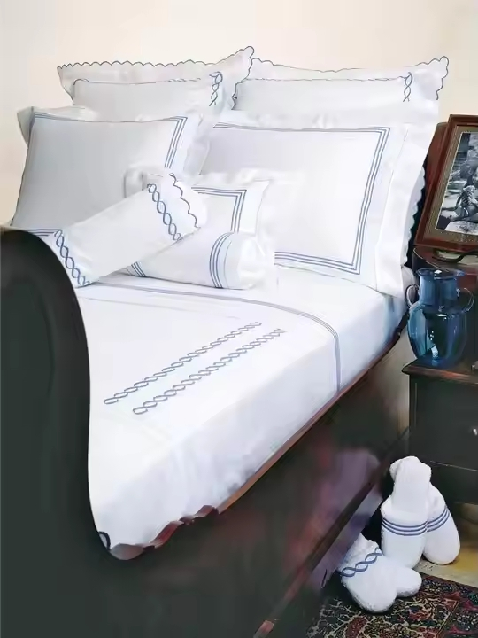 5 Star Hotel Luxury Bed Sheets Set Egyptian Cotton Standard Collection Hotel Bedding Duvet Set with Pillows