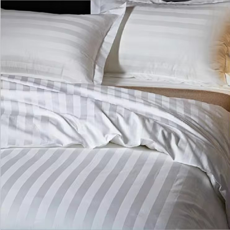 Hotel Textile Luxury Soft Plain Dyed Bedding Sheet