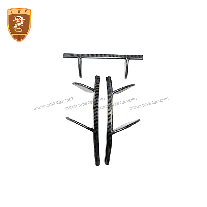 Car Decoration Accessories Dry Carbon Fiber Topcar Style Lampshade Tail Light Cover for Mclaren 720s