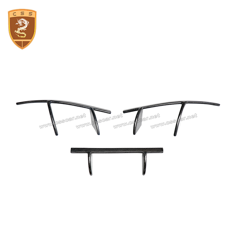 Car Decoration Accessories Dry Carbon Fiber Topcar Style Lampshade Tail Light Cover for Mclaren 720s