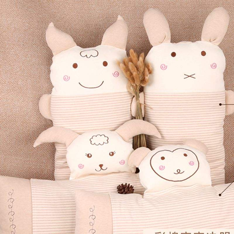 Organic Natural Color Cotton babies Sleeping Protective Baby Fill Pillow