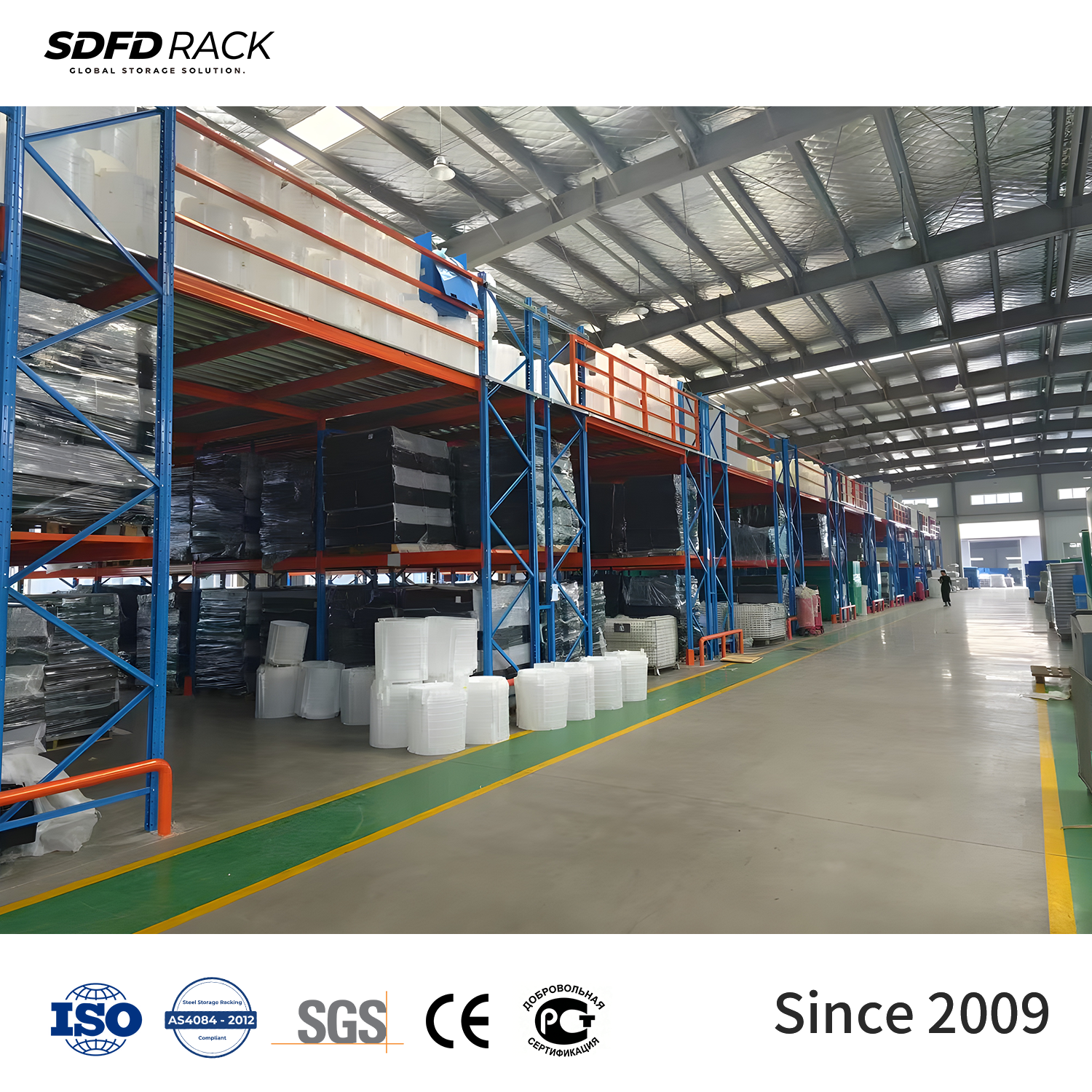 Customizable Heavy Duty Industrial Steel Platform Mezzanine Stairs Warehouse Storage Racks 500-3000kg Capacity Tailored Size