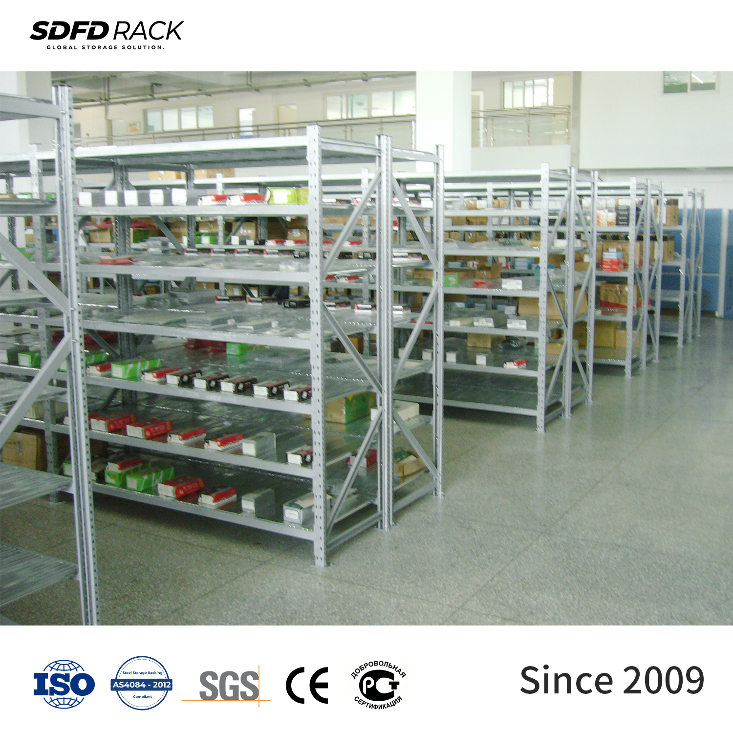 Durable Q235 Steel Metal Shelving Industrial Selective Pallet Rack Adjustable Warehouse Rack for Manufacturing Part Storage