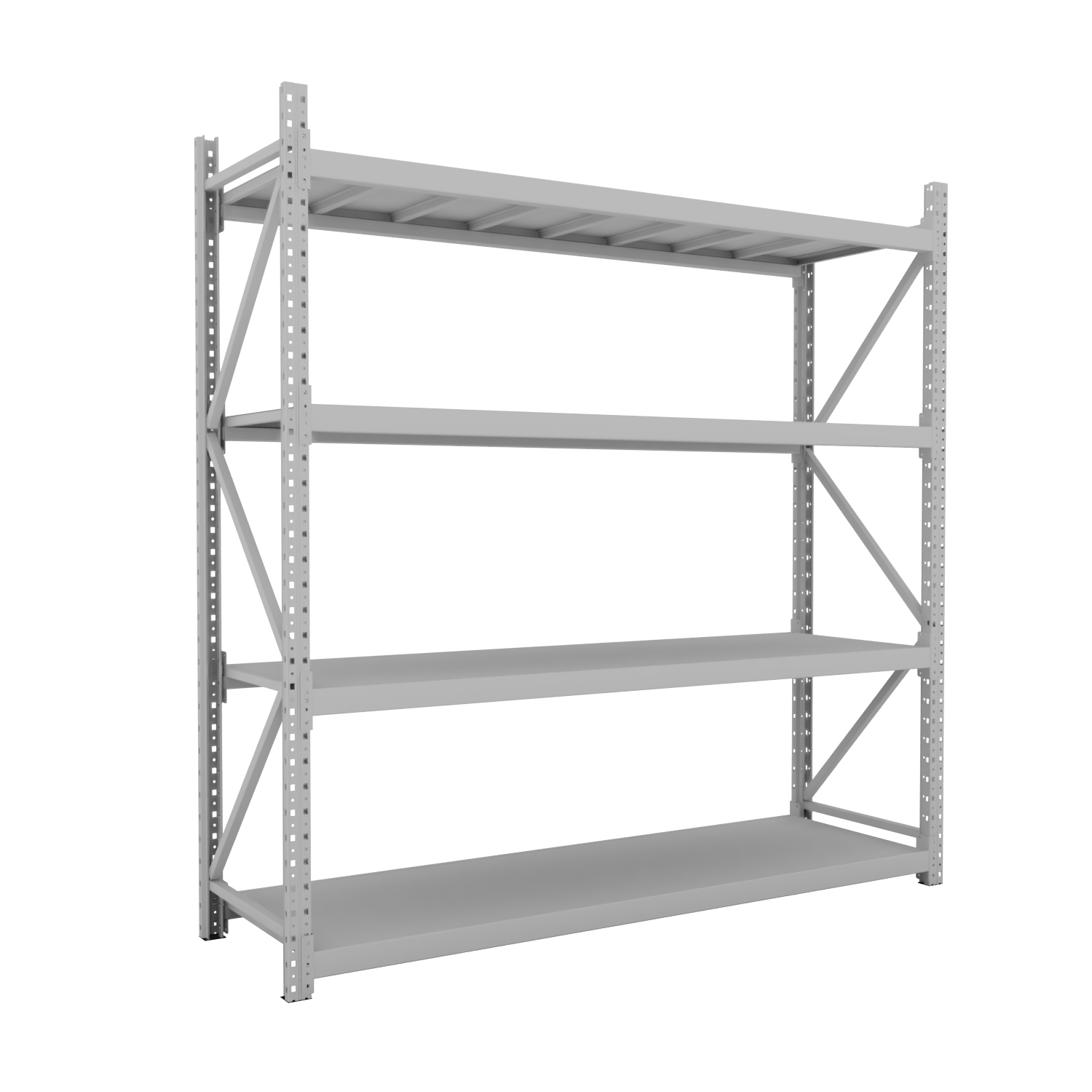 Factory Direct Medium Duty 4-Layer Shelving System Customized Steel Adjustable Longspan Heavy Duty Racks for Warehouse Storage