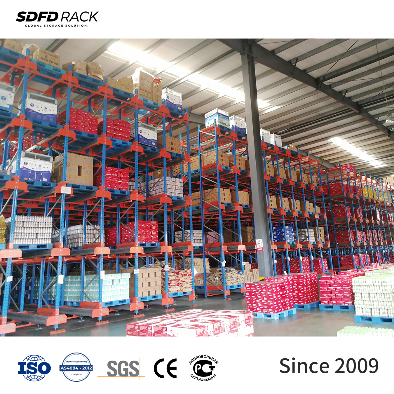 Custom Intelligent Radio Shuttle Pallet Rack for Warehouse Storage Automatic Warehouse Storage Rack System FIFO & LIFO
