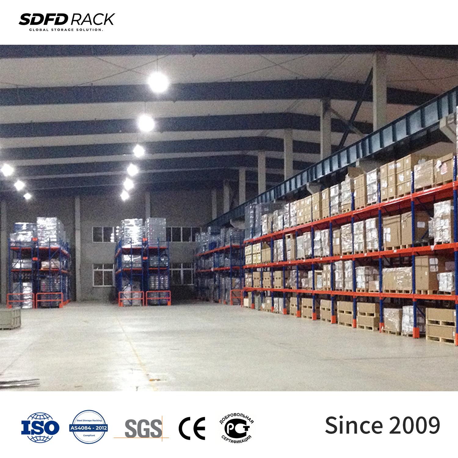 Industrial Pallet Racking Stackable Steel Selective Pallet Racking Custom Heavy Duty Racks for Logistics Distribution Warehouse