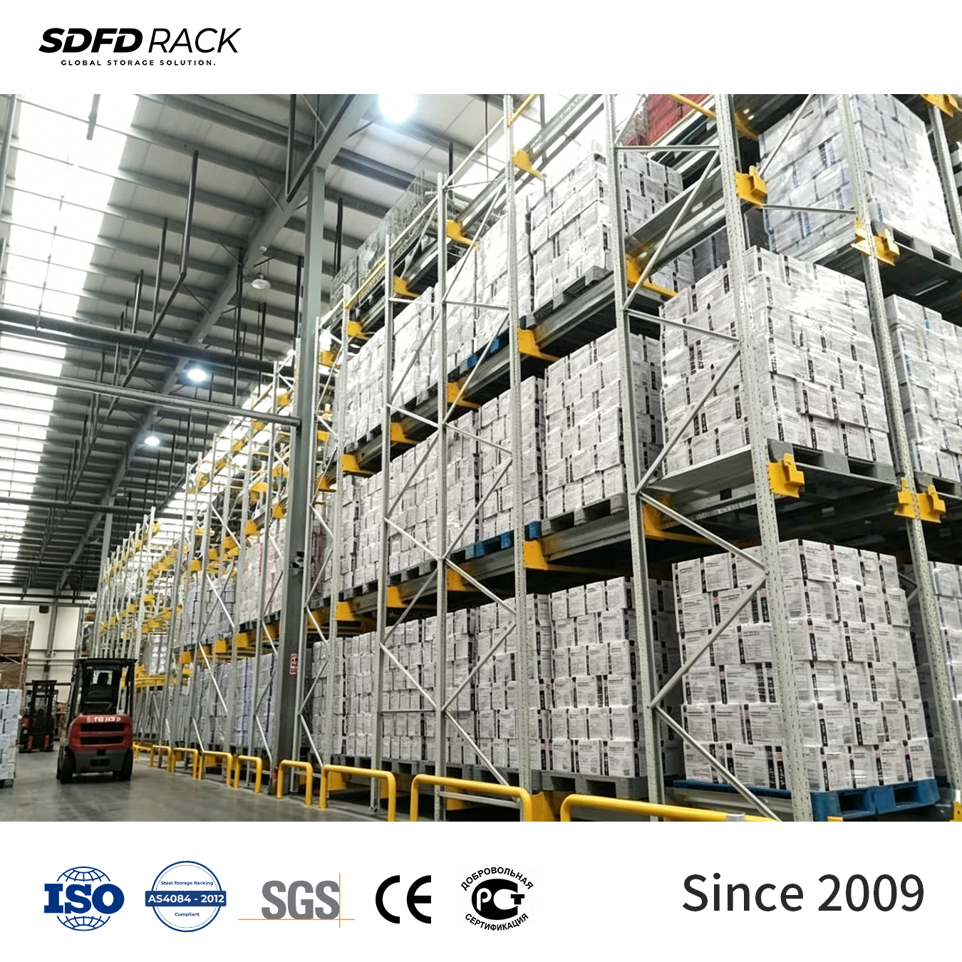 Durable Heavy Duty High Density Industrial Radio Shuttle Car Racks Movable Pallets Shelving Eco-Friendly Warehouse Storage
