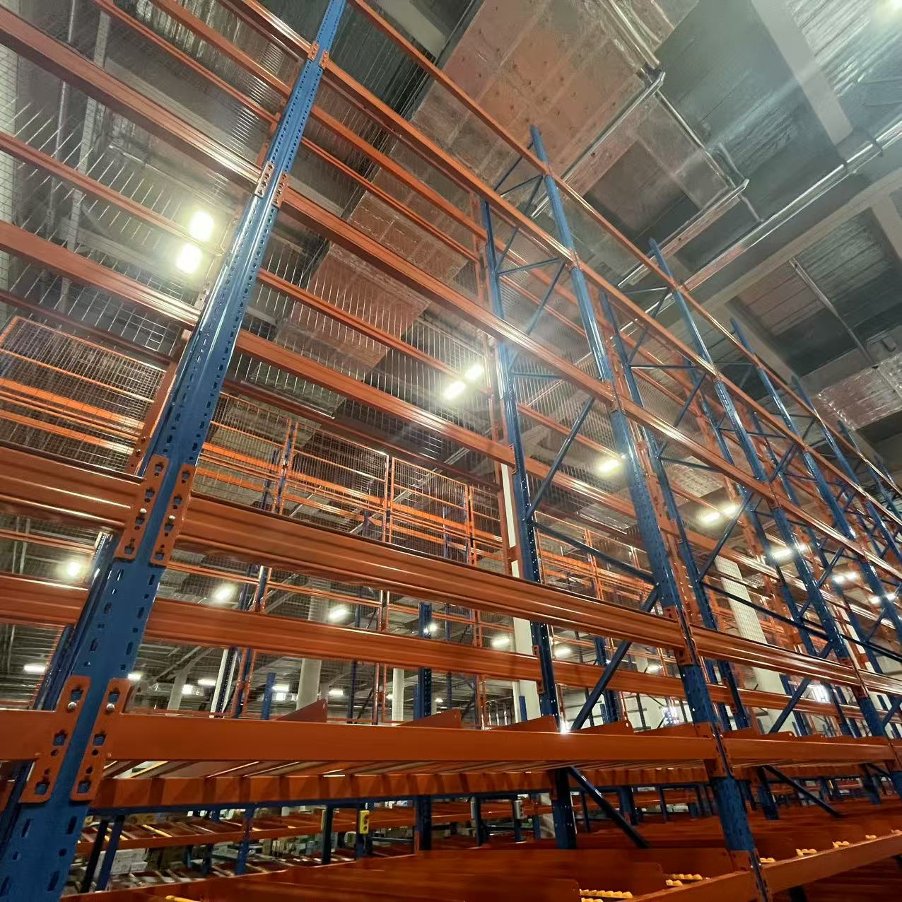 Heavy Duty Steel 5-Layer Durable Carton Gravity Flow Rack Customizable Flow-Through Racking System for FIFO Inventory