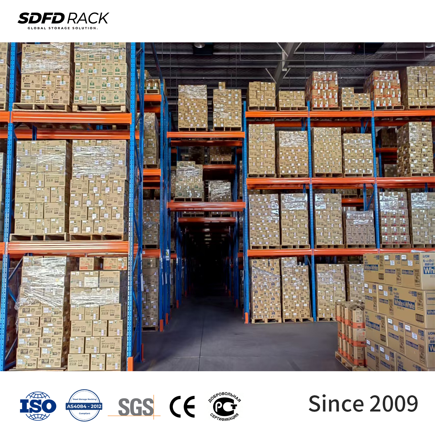 Industrial Pallet Racking Stackable Steel Selective Pallet Racking Custom Heavy Duty Racks for Logistics Distribution Warehouse
