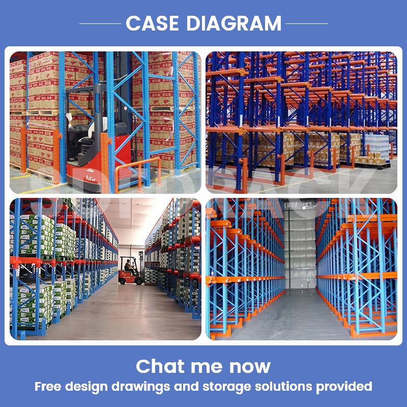 Heavy Duty High-Load Steel Rack 5 Layer Modular Drive-in Rack System for Warehouse Cold Storage Logistics Centers