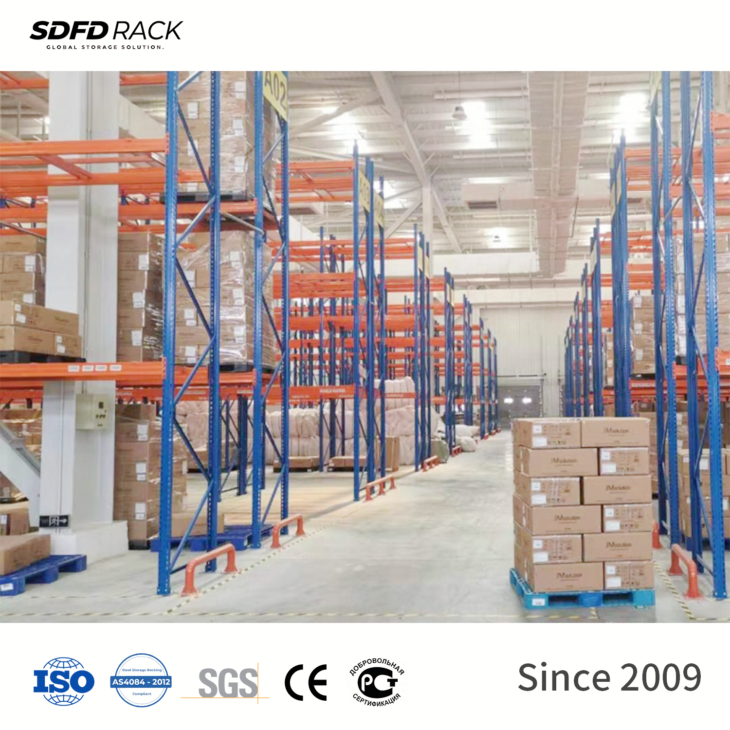 High-quality 5-Layer Steel Heavy-duty Pallet Racking for Warehouse Storage of Industrial Chemical Raw Materials