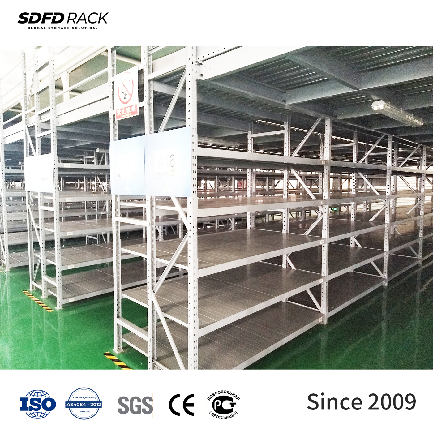Durable Q235 Steel Metal Shelving Industrial Selective Pallet Rack Adjustable Warehouse Rack for Manufacturing Part Storage