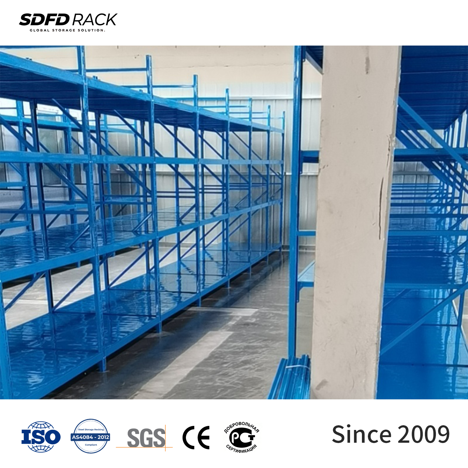 Customized Durable Steel Medium Duty Shelves for Industrial Warehouse Medium Duty Racks and Efficient Storage