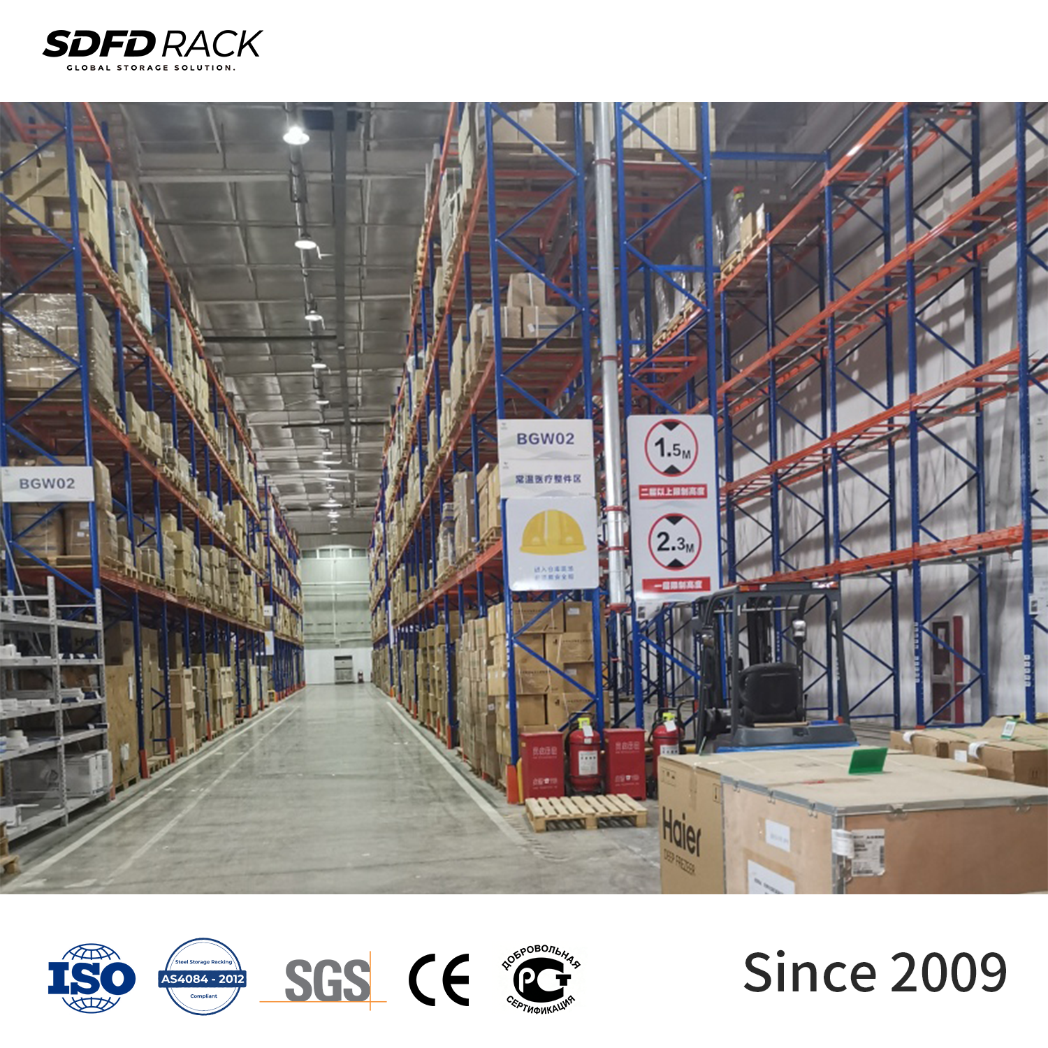 US Style Selective Steel Teardrop Pallet Rack 5-Layer High Load Capacity for Distribution Center Inventory Management