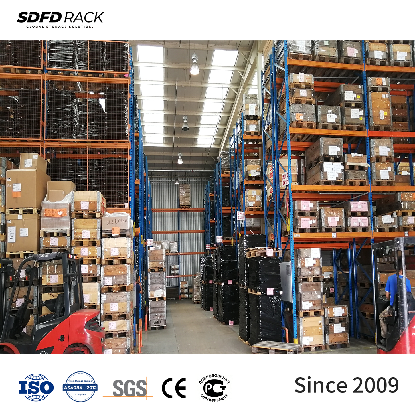 Industrial Pallet Racking Stackable Steel Selective Pallet Racking Custom Heavy Duty Racks for Logistics Distribution Warehouse