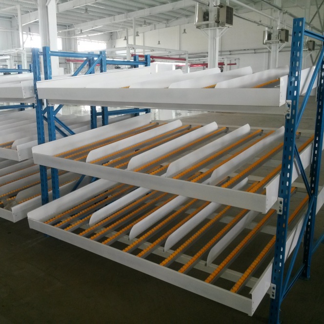 Customized Corrosion Resistant Gravity Carton Flow Rack ISO 9001 Certified for Warehouses Storage Shelving System