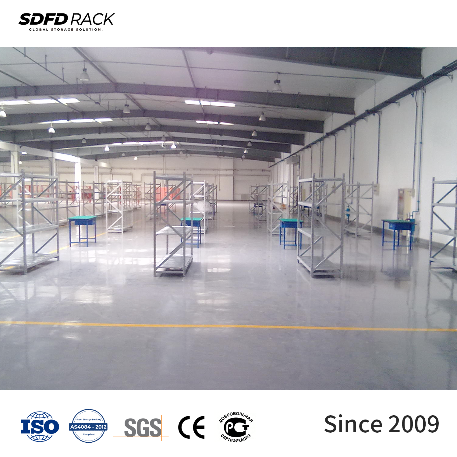 Medium Duty Shelf Industrial Warehouse Rack Selective Metal Steel Shelving System Storage Rack Deep-Reach