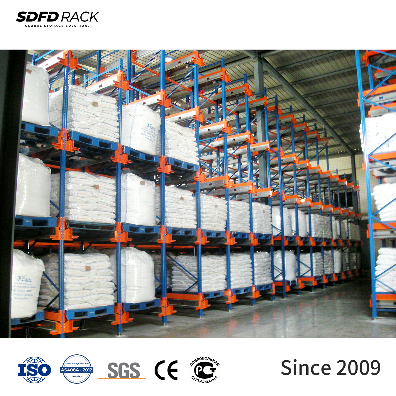 High Capacity Shuttle Racking Radio Shuttle Rack Move Stable Metal Pallet Rack for Industrial Warehouse Storage Rack Solution