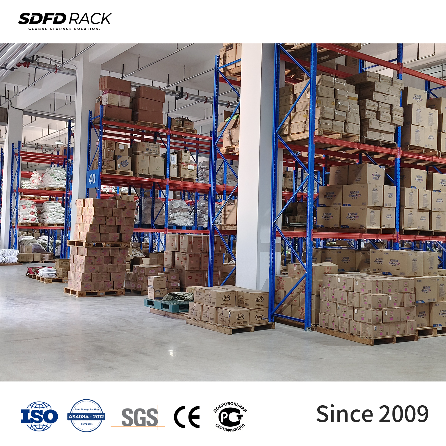 Factory Direct Selective Pallet Rack Heavy Duty Industrial Warehouse 1000-3000kg Load Capacity Cold Room Pallet Racking System