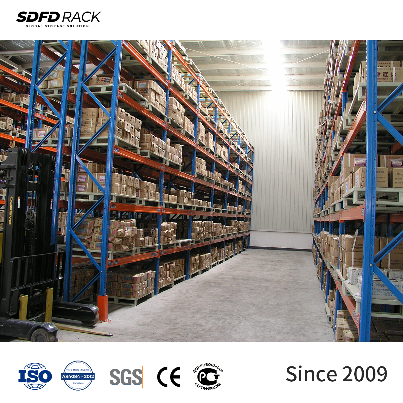 Factory Direct Warehouse Racking System Adjustable Metal Heavy Duty Pallet Rack with Rack Shelf & Wire Mesh Decking Custom