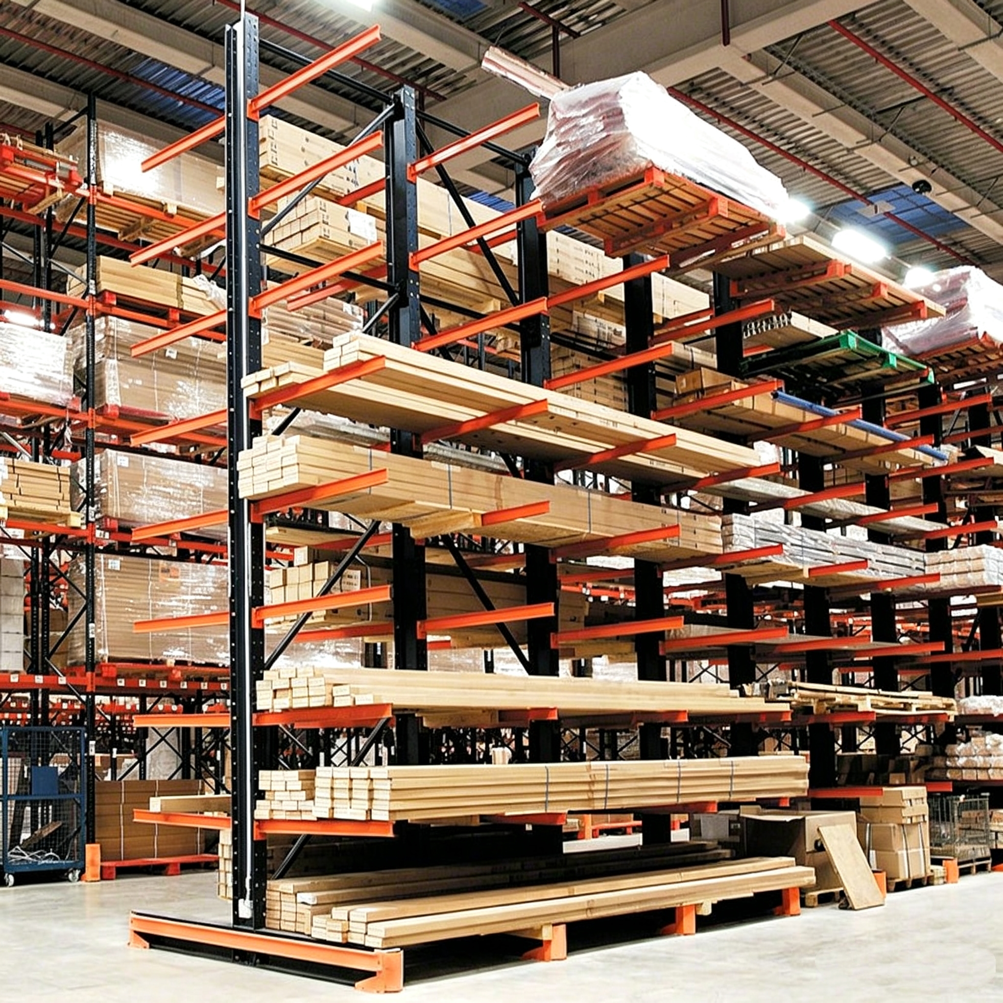 Heavy Duty Cantilever Racks Industriales Storage Metal Structure Double Side Cantilever Racking for Steel Pipes