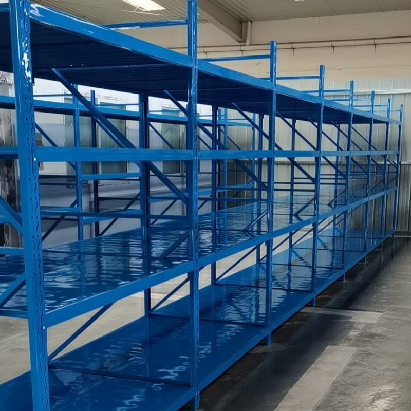 Medium Duty 5-Layer Steel Adjustable Multi-Level Shelving Rack Powder Coated Easy Assembly for Industrial Warehouse Garage