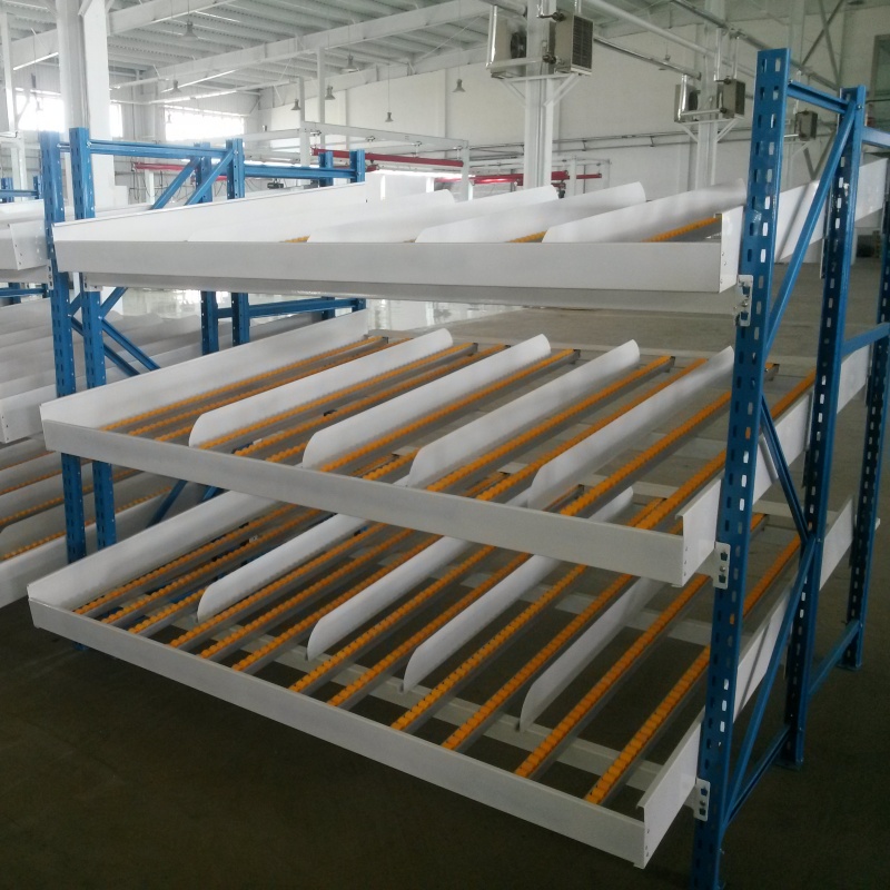 Large Metal Heavy Duty Warehouse Storage Racks Pallet Racking Gravity Flow Racks Safety Efficiency Anti-Rust Fifo Racking