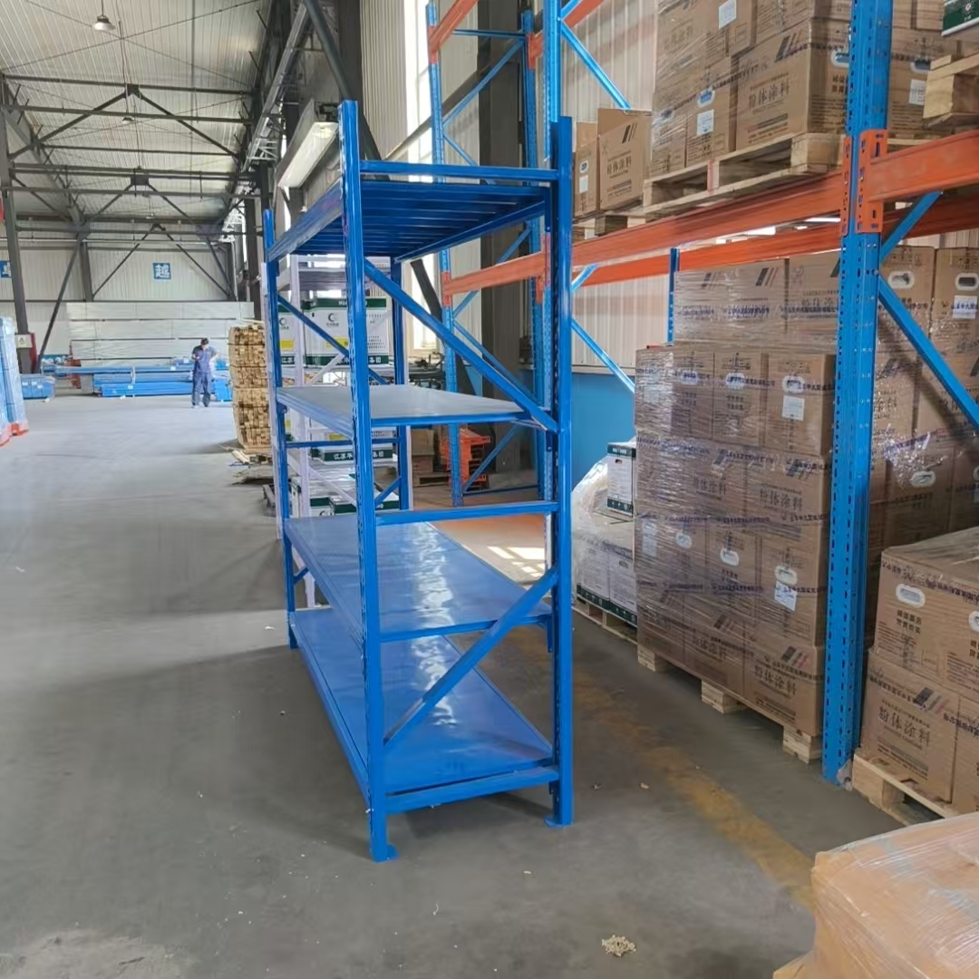 Medium Duty 5 Layer Steel Adjustable Multi-Level Storage Racks Easy Assembly Industrial Warehouse E-commerce Shelving