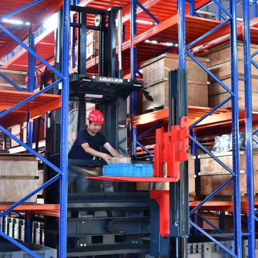 High-utilization VNA Pallet Racking 5 Layer Heavy Duty Narrow-Aisle Rack for E-commerce Fulfillment Warehouse Storage