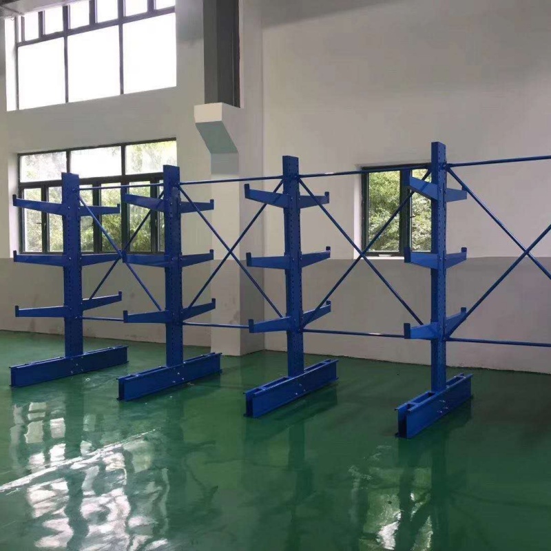 Industrial Long Goods Cantilever Rack Galvanized Steel Racking for Workshop Material Organizing