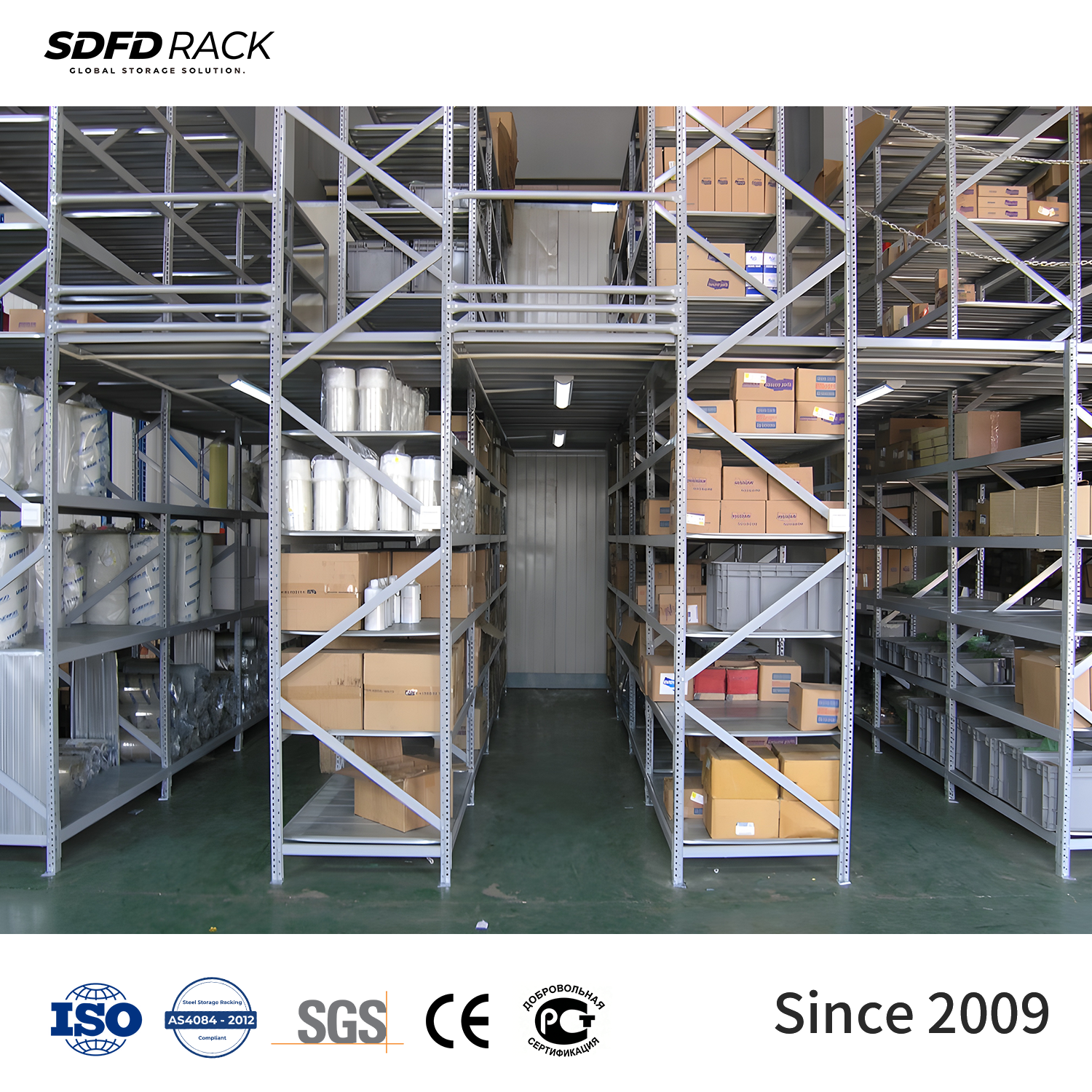 Warehouse Heavy Duty Steel Loft Platform Shelf Storage Attic Rack Pallet Racking Supported Mezzanine Floor Racks System