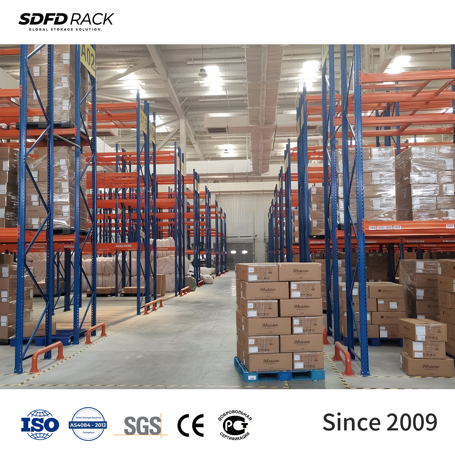 Factory Direct Selective Pallet Rack Heavy Duty Industrial Warehouse 1000-3000kg Load Capacity Cold Room Pallet Racking System