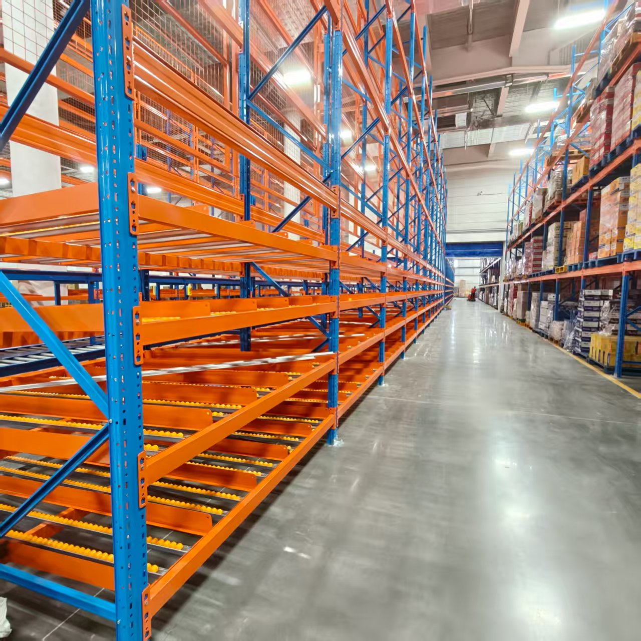 High Duty Durable FIFO Roller Shelf Pallet Flow Rail Gravity Racking Pallet Flow Rack Gravity Live Rack Cold Rolled Steel