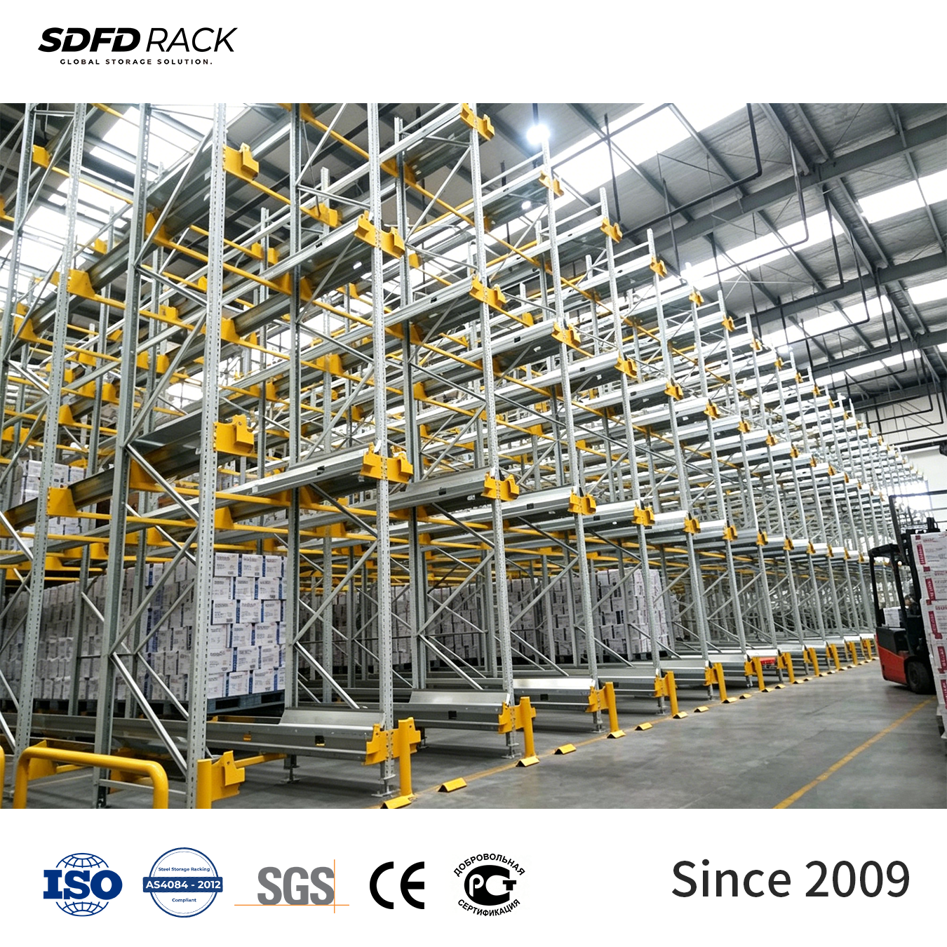 Heavy Duty Automatic Storage Pallet Shuttle Racking System High Quality Steel Radio Shuttle Pallet Rack for Warehouse Storage