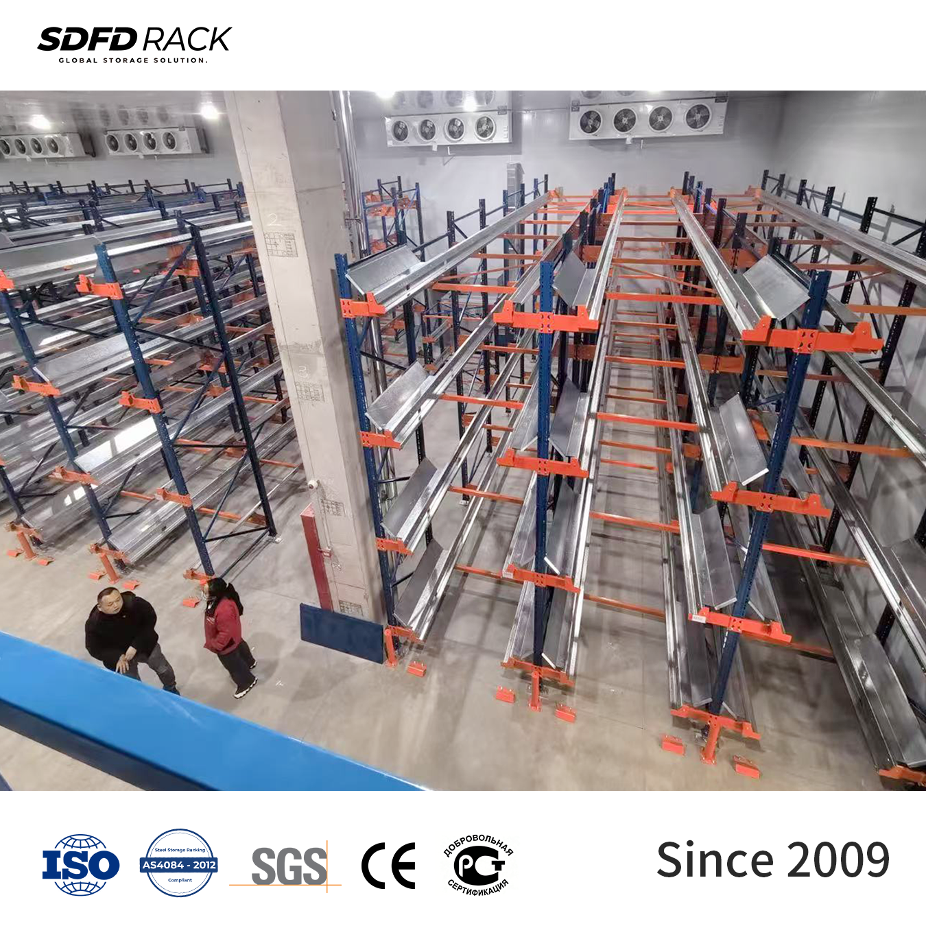 High Capacity Shuttle Racking Radio Shuttle Rack Move Stable Metal Pallet Rack for Industrial Warehouse Storage Rack Solution