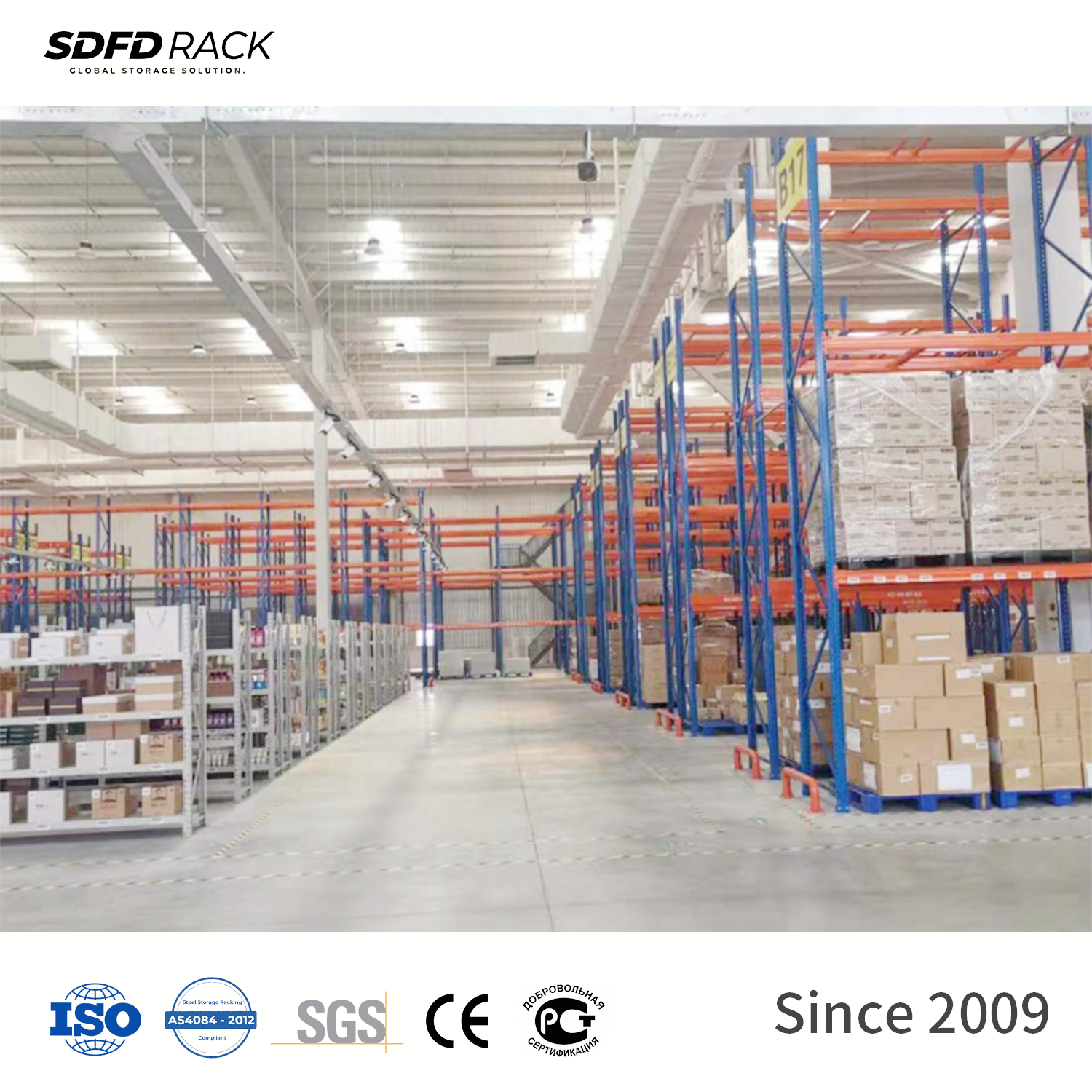 High Quality Warehouse Pallet Racking System Metal Storage Shelf Custom Design Heavy Duty Industrial Steel Selective Pallet Rack