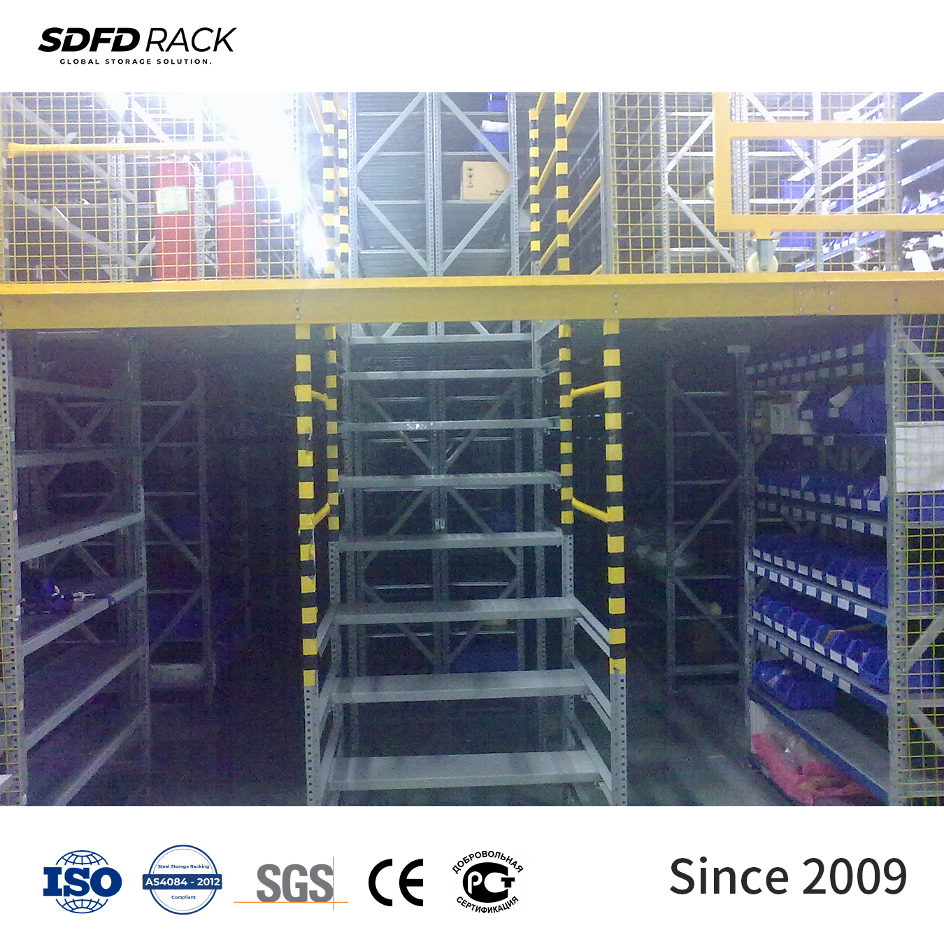 Factory Direct Durable Steel Industrial Mezzanine Floor Multi-Tier Warehouse Storage Racking System