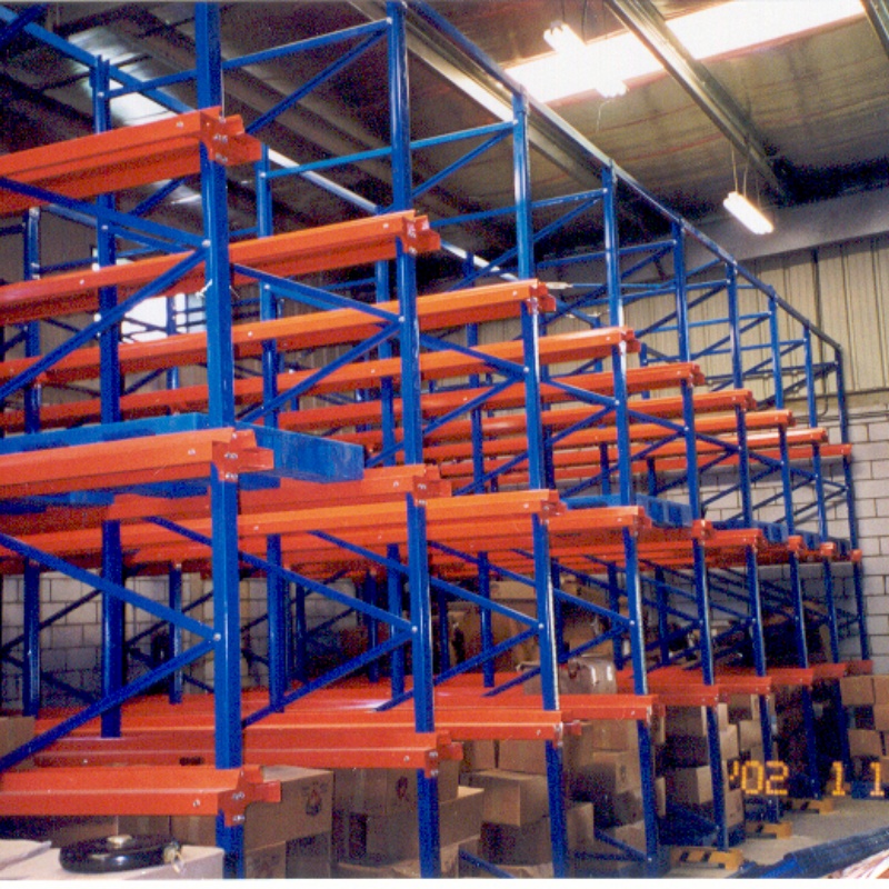 Efficient Durable Heavy-duty Cold Rolled Steel Drive-In Drive-Through Pallet Racking System Large-capacity Drive-in Rack
