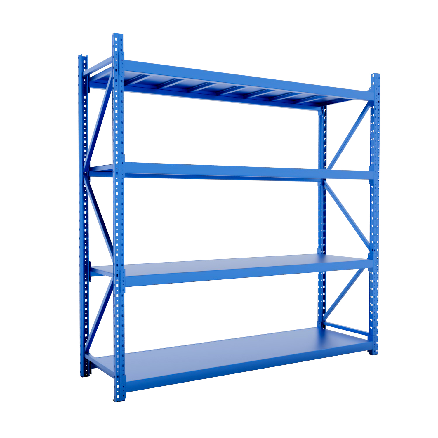 Factory Direct Medium Duty 4-Layer Shelving System Customized Steel Adjustable Longspan Heavy Duty Racks for Warehouse Storage