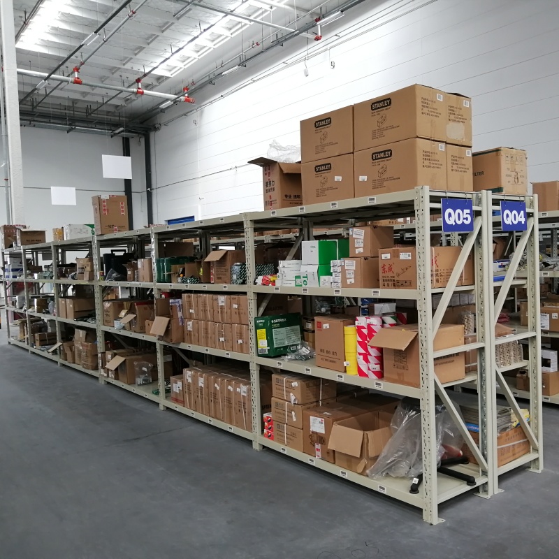 Durable Medium Duty Multi-Level Steel Adjustable Storage Racks Easy Assembly Industrial Warehouse E-commerce Shelving