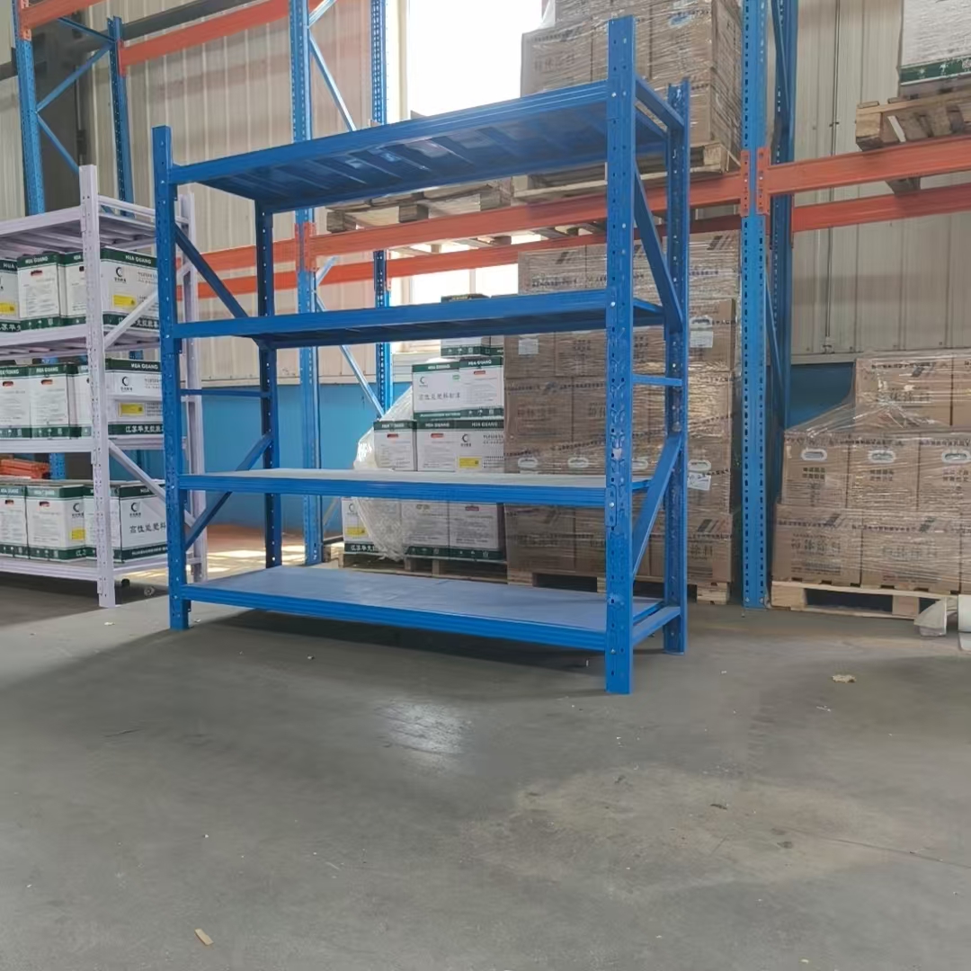 Medium Duty 5 Layer Steel Adjustable Multi-Level Storage Racks Easy Assembly Industrial Warehouse E-commerce Shelving