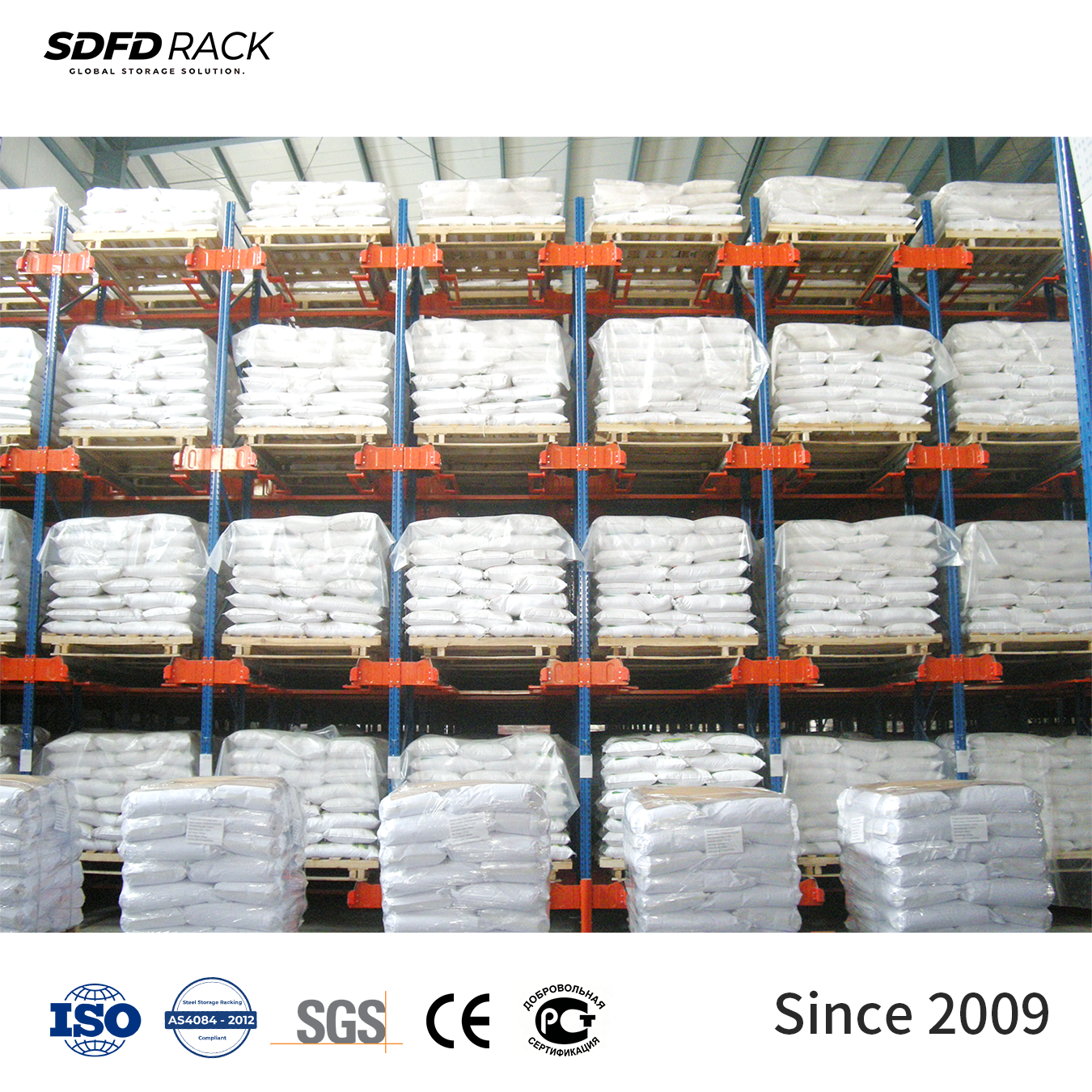 Industrial Warehouse Storage Rack Automated Radio Shuttle Racking System Durable Steel Multi-Layer Heavy Duty Pallet Racks