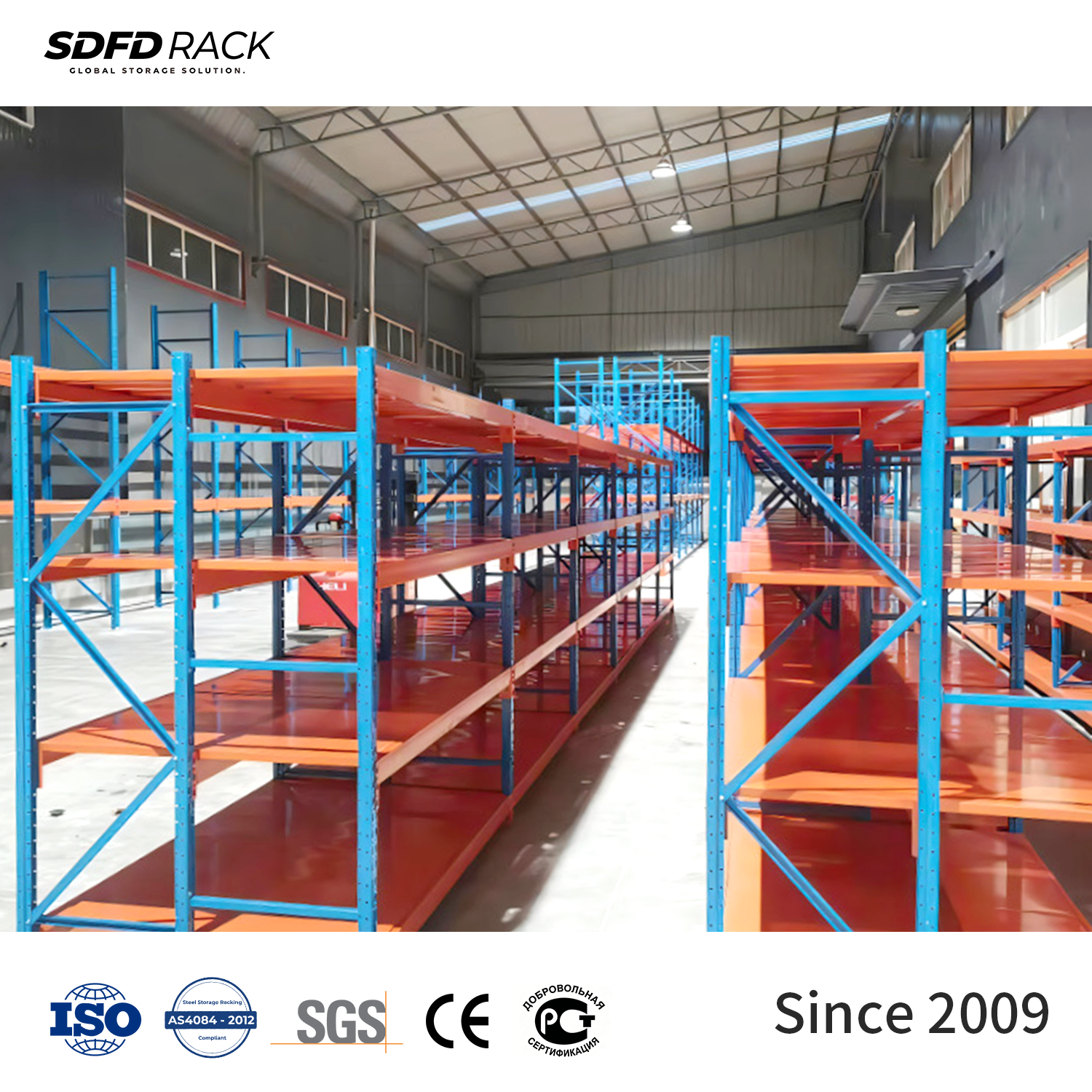 Medium Duty Shelf Industrial Warehouse Rack Selective Metal Steel Shelving System Storage Rack Deep-Reach