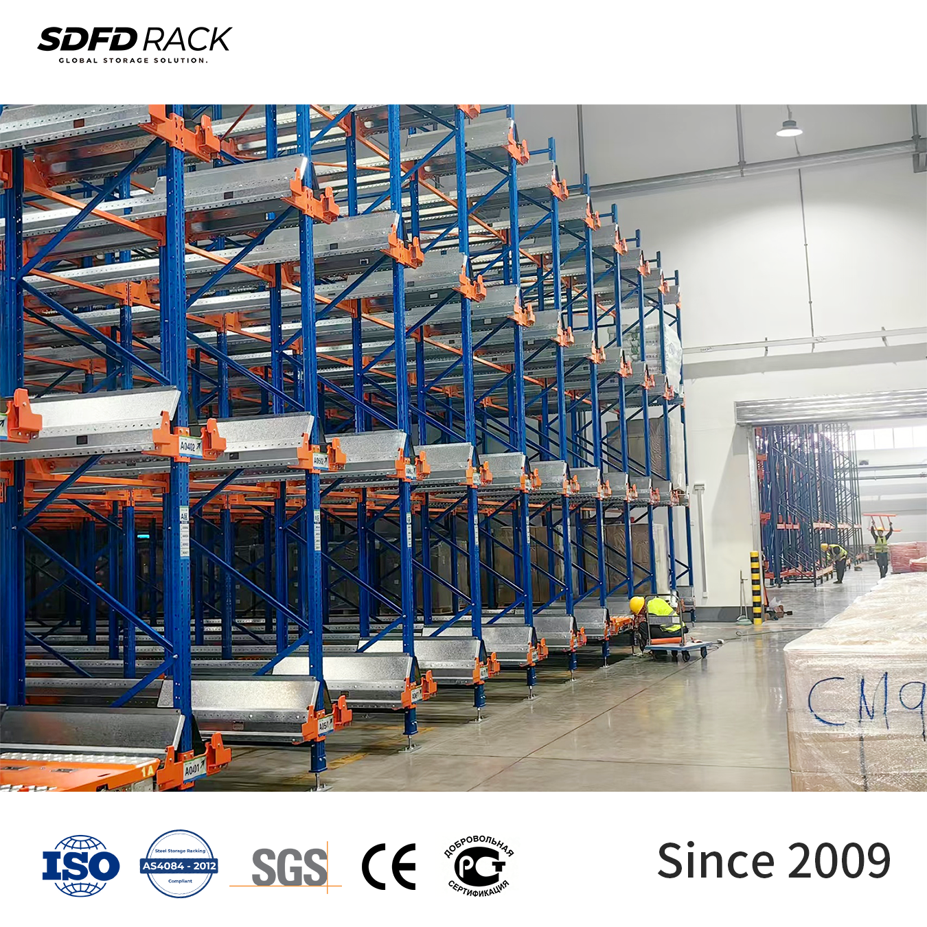 High Capacity Shuttle Racking Radio Shuttle Rack Move Stable Metal Pallet Rack for Industrial Warehouse Storage Rack Solution