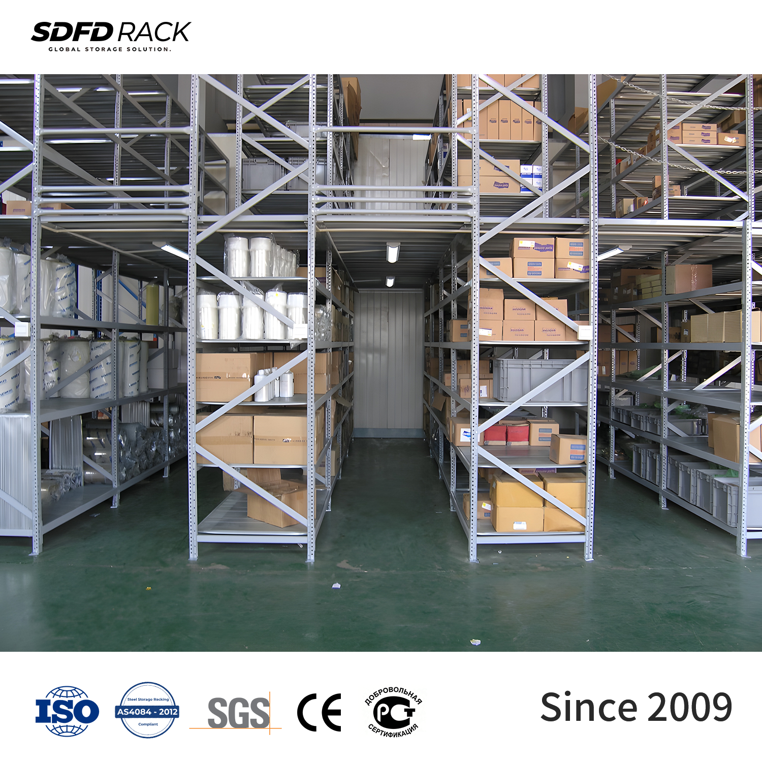 Warehouse Heavy Duty Steel Loft Platform Shelf Storage Attic Rack Pallet Racking Supported Mezzanine Floor Racks System
