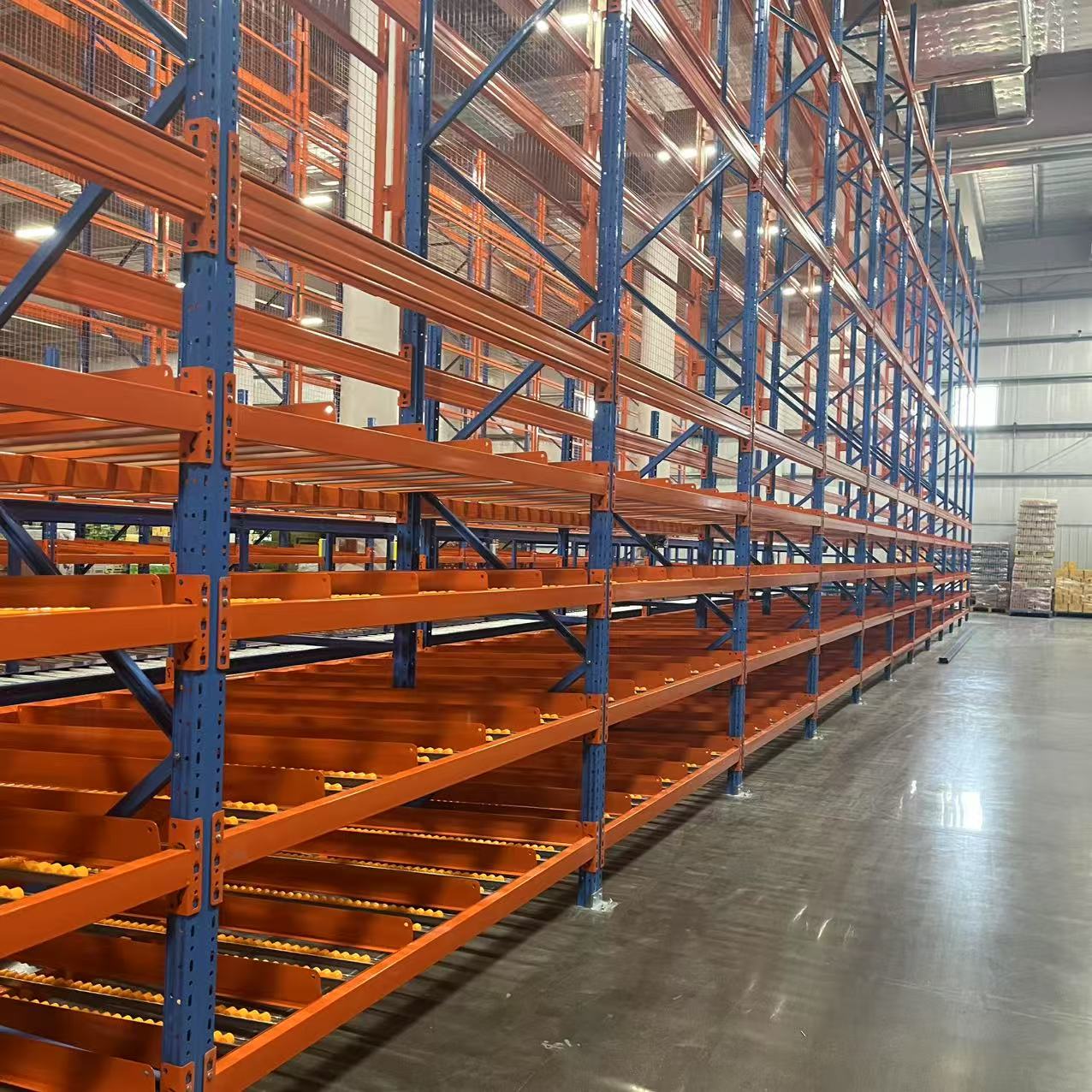 Q235B 5 Layer Heavy Duty Durable Anti-Rust Warehouse Racking Metal Pallet Shelf Carton Flow Steel Multi Storage Rack Logistics